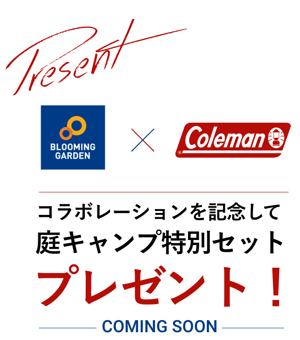 コラボレーションを記念して庭キャンプ特別セットプレゼント！
