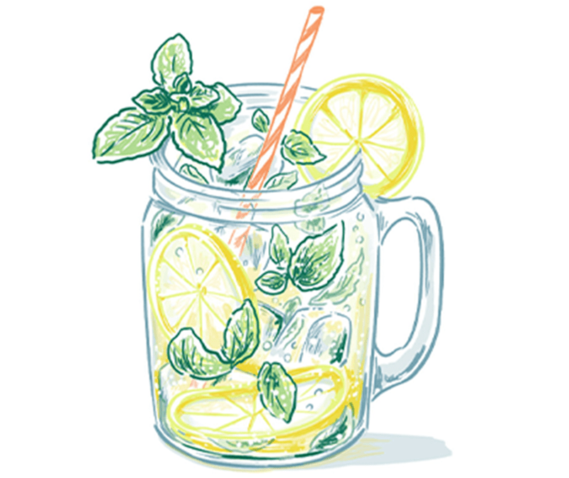 レモンスカッシュのイラスト