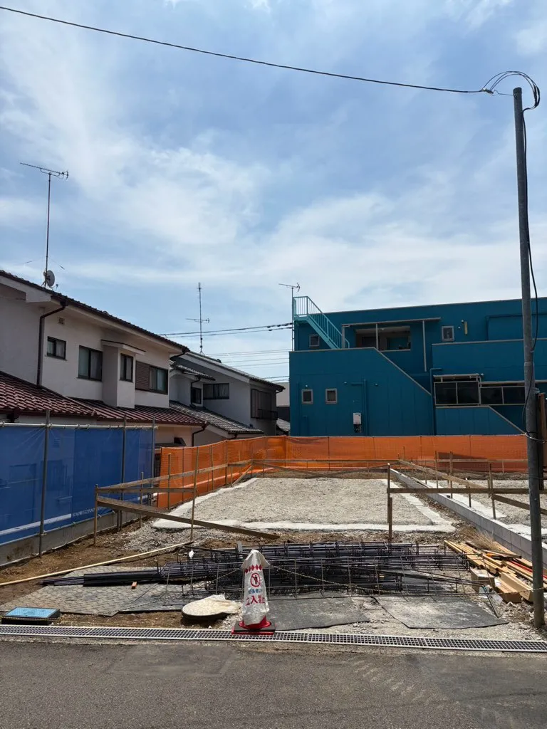 2号棟　現地写真　これから基礎工事となります。完成が楽しみな物件です!