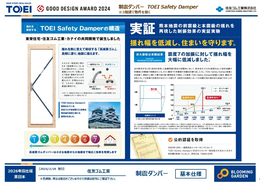 東栄住宅の家は地震に強い家♪♪