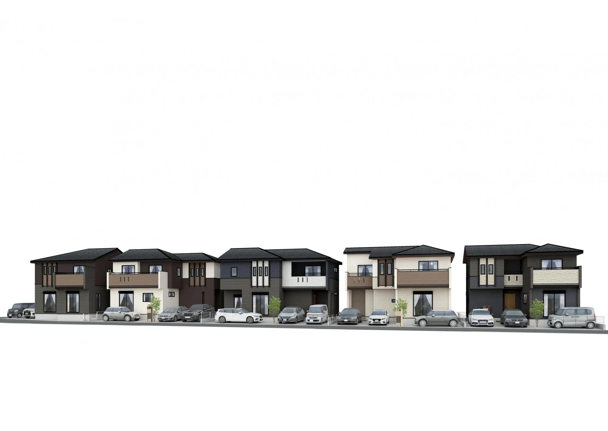 【完成予想パース】
①②③④⑤