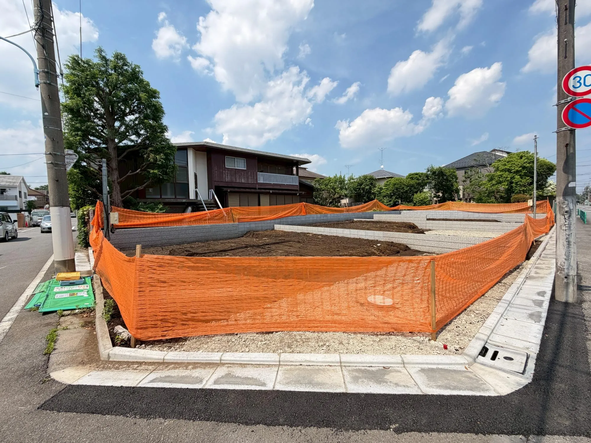 1号棟予定地(6月中旬撮影)