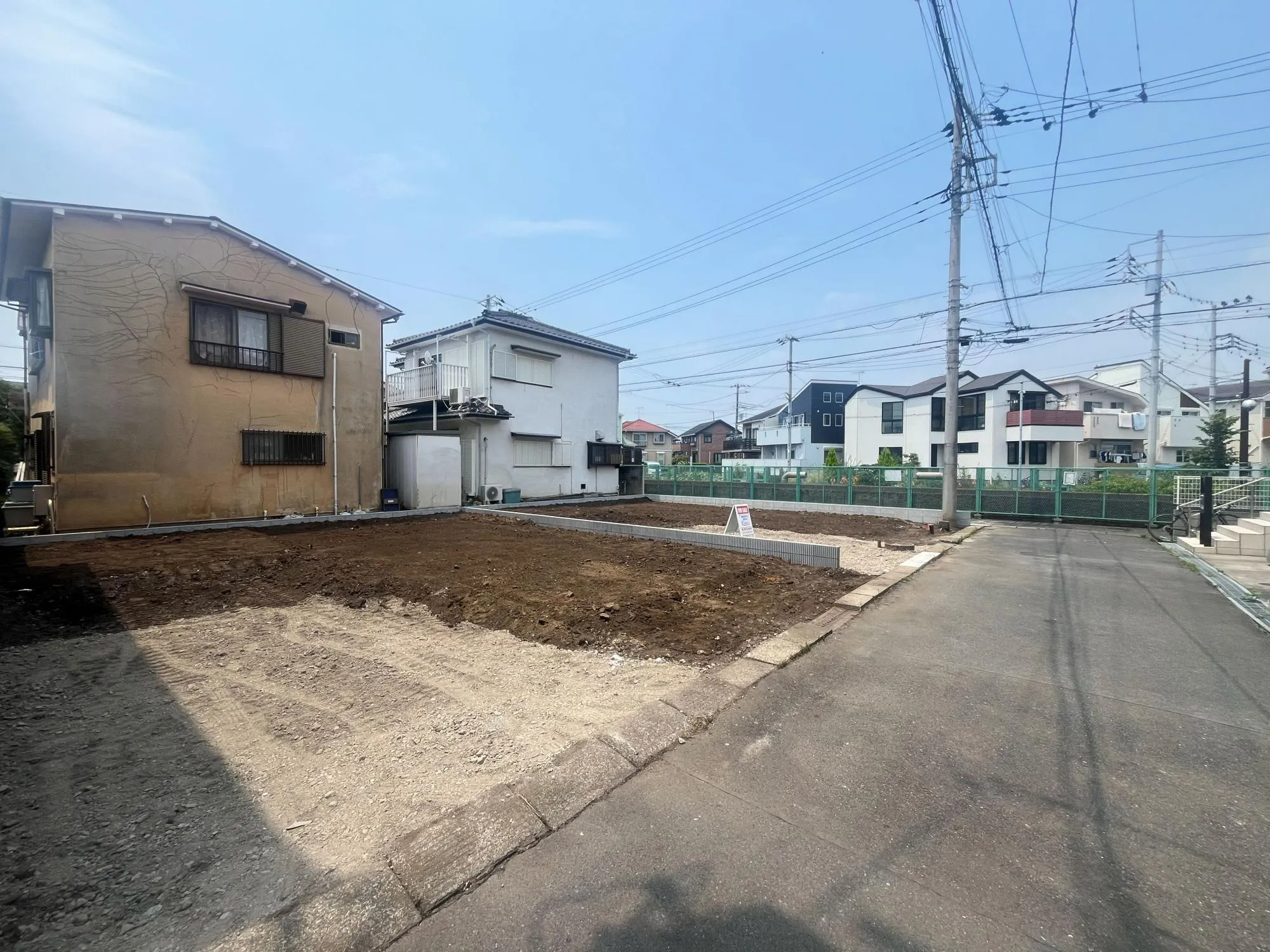 開放感のある現地はゆったりとしております。